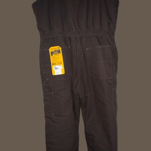 Carhartt Women's Dark Brown Bib Overalls - Picture 3 of 6